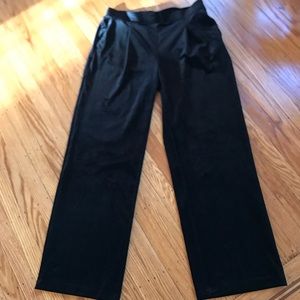 Loft Wide Leg Velour/Velvet Pants